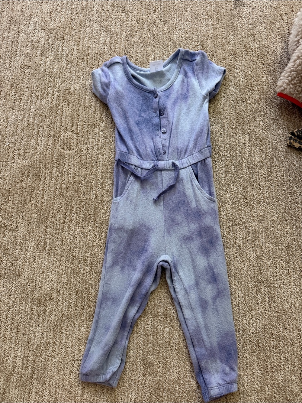 GAP Lavender and Light Purple Tie-Dye One-Piece Bodysuit